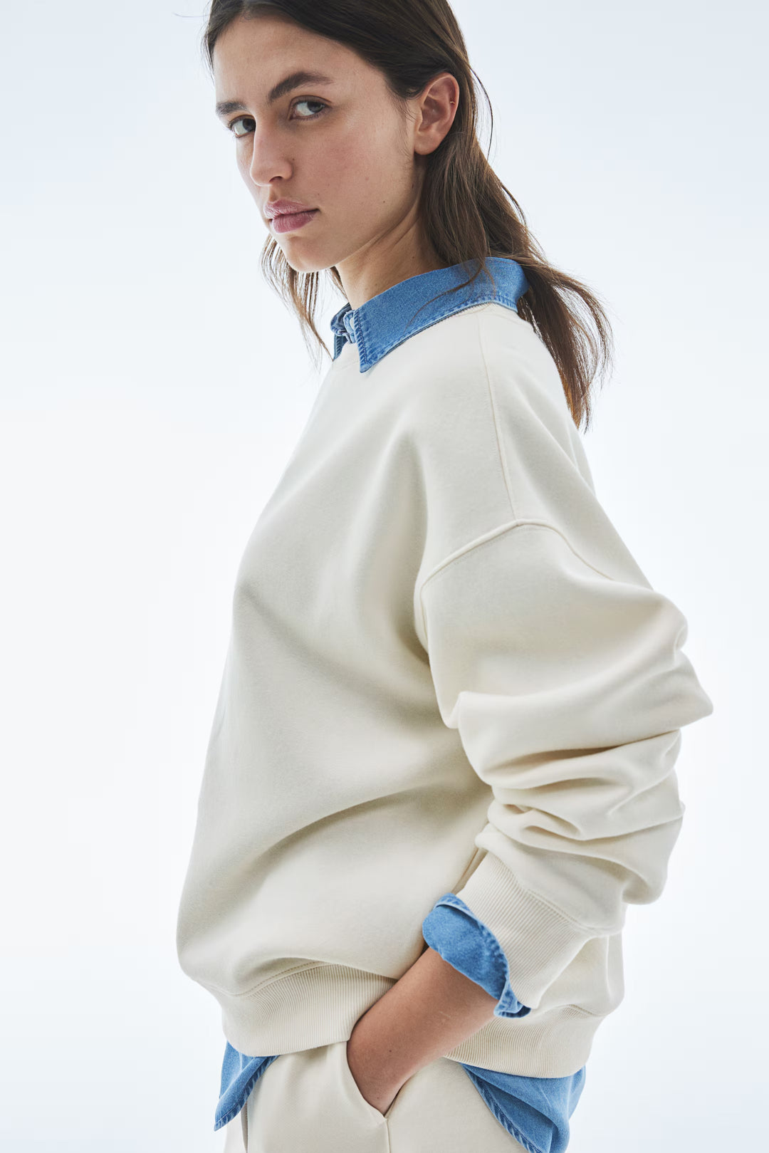 H&M Sweatshirt with Text Motif