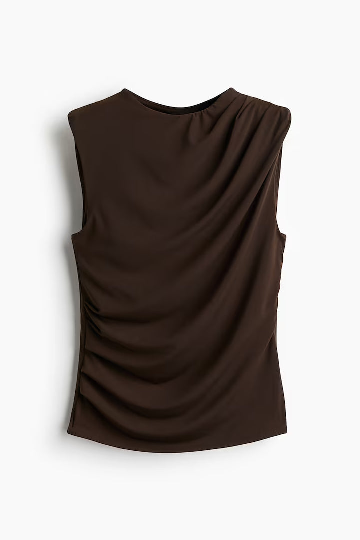 H&M DRAPED SLEEVELESS TOP