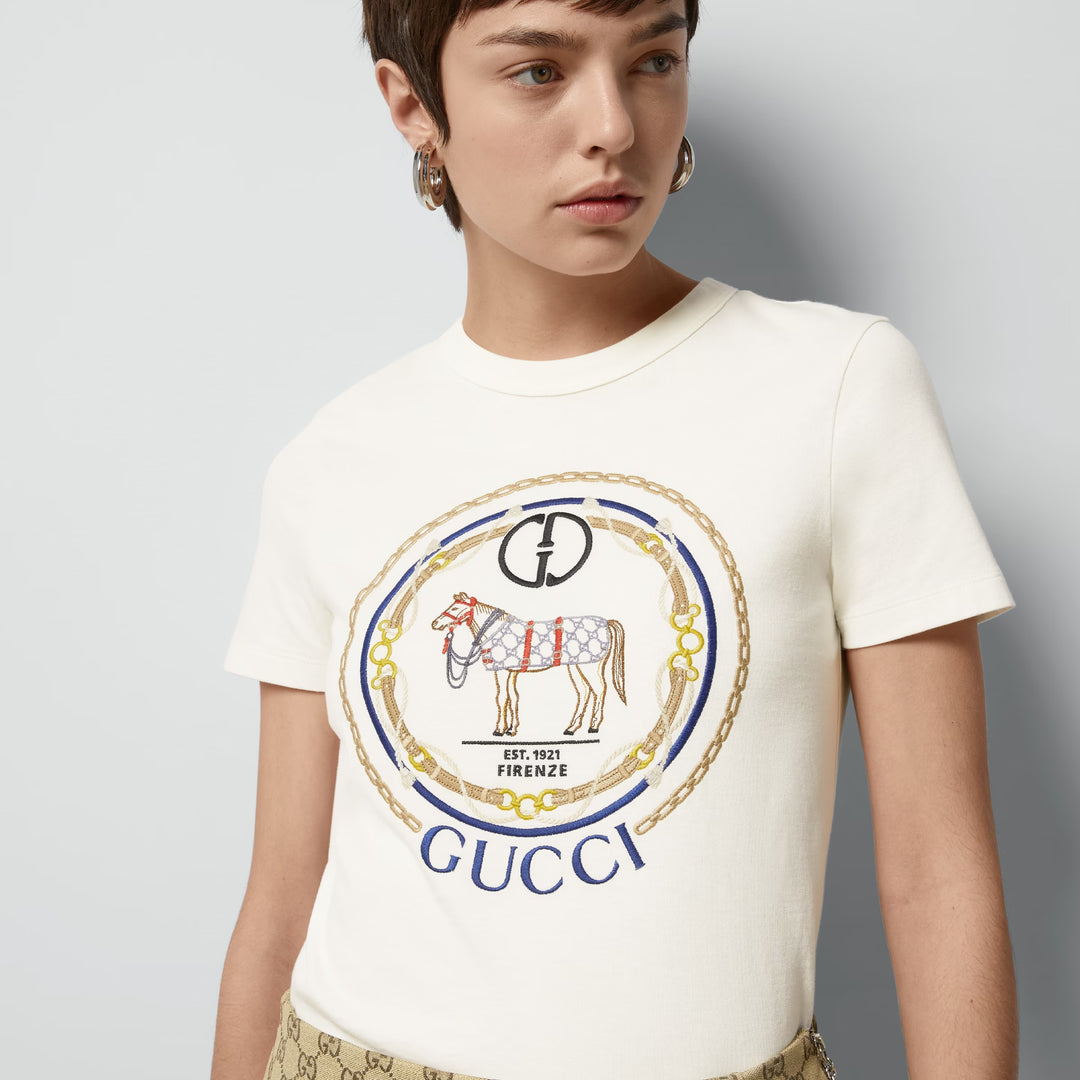 Gucci Cotton jersey T-shirt with Interlocking G