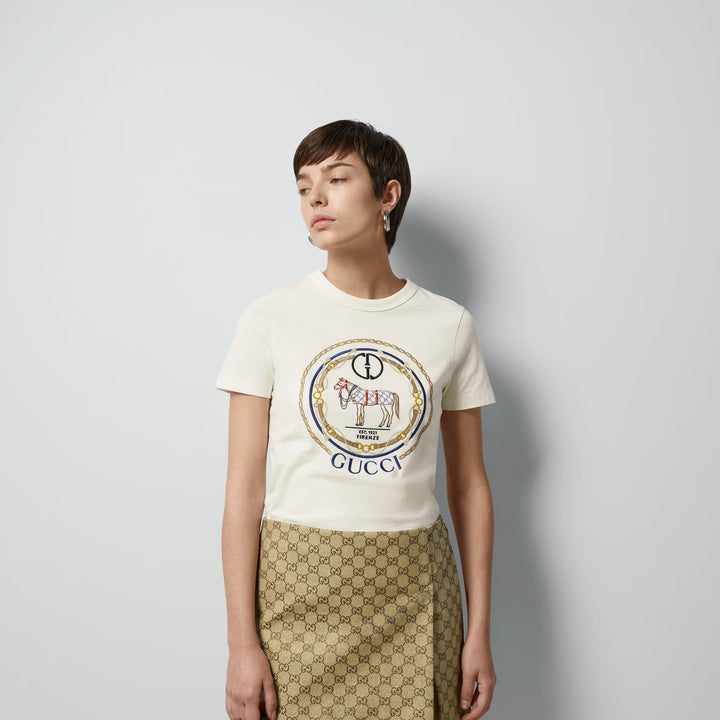 Gucci Cotton jersey T-shirt with Interlocking G