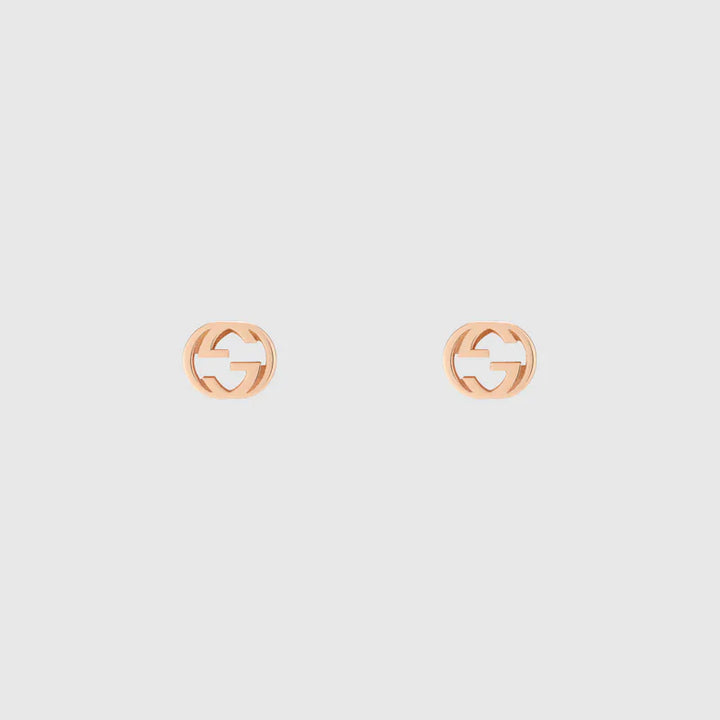 GUCCI INTERLOCKING STUD EARRINGS