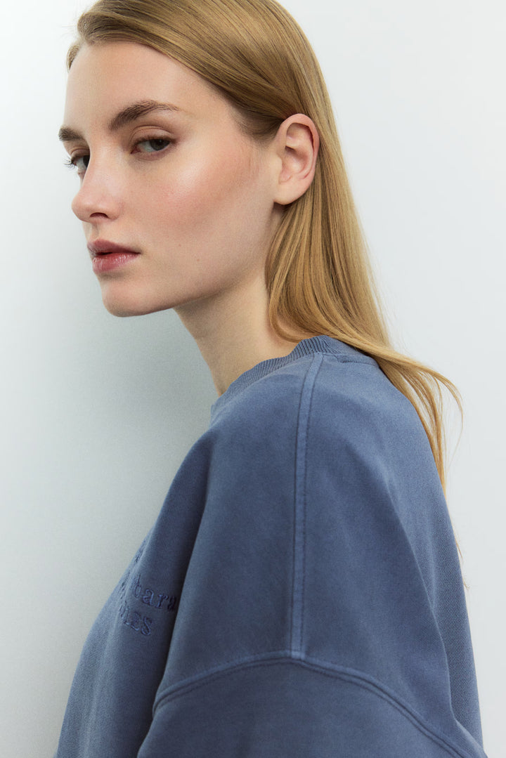 H&M Sweatshirt with Text Motif