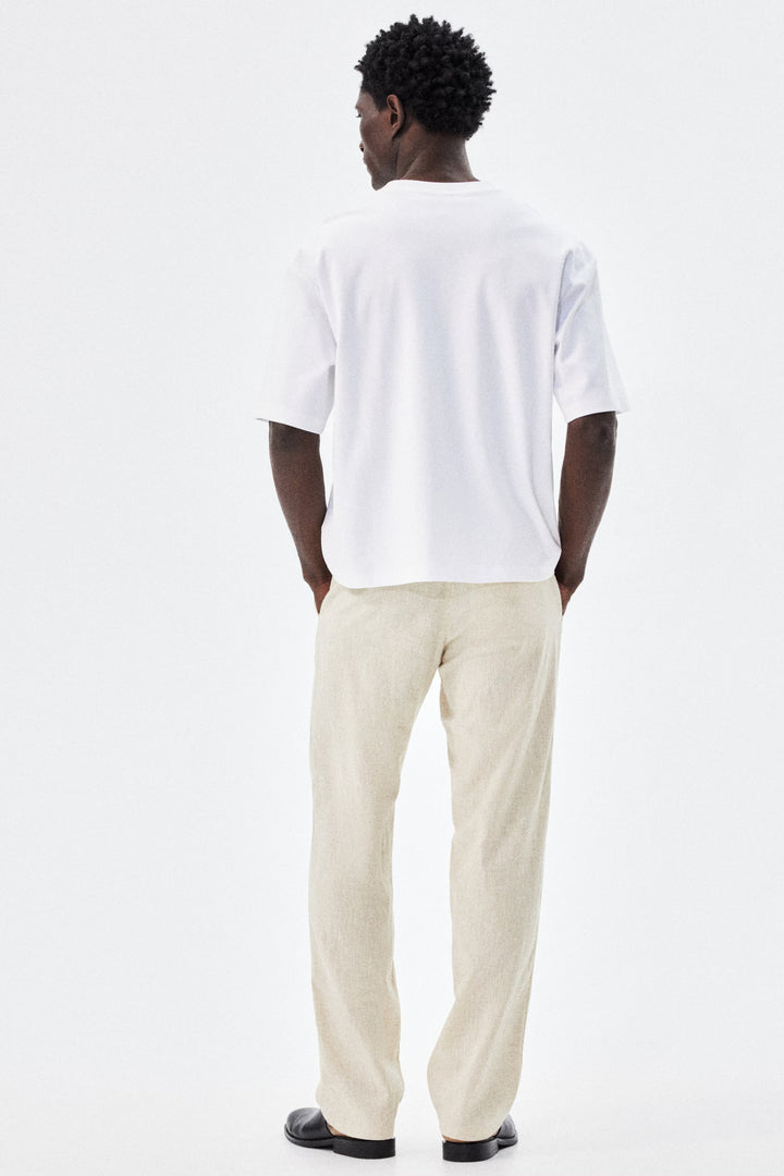 H&M Regular-Fit Linen-Blend Pants