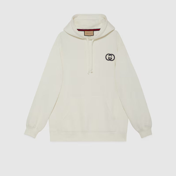 GUCCI  Cotton jersey hooded sweatshirt
