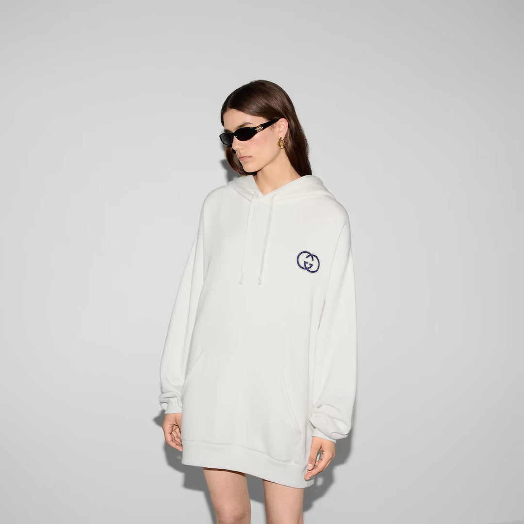 GUCCI  Cotton jersey hooded sweatshirt