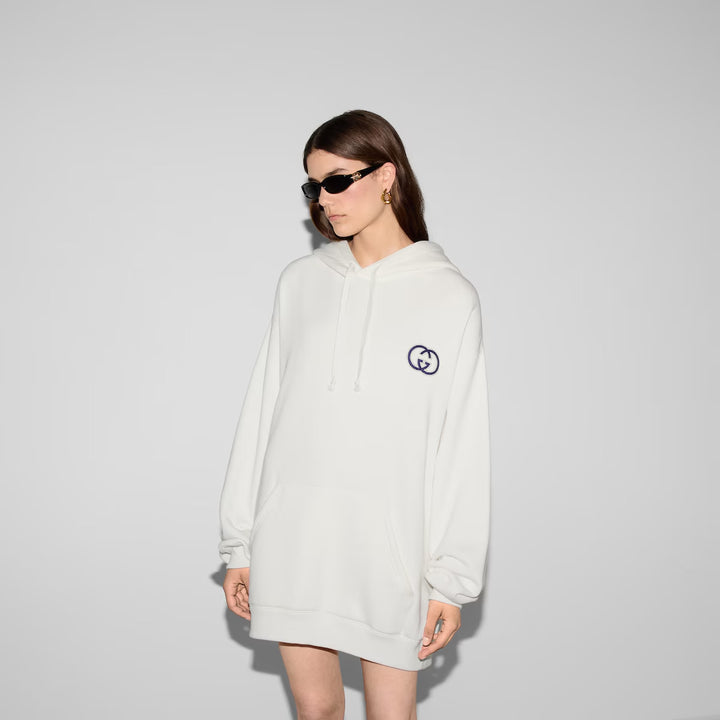 GUCCI  Cotton jersey hooded sweatshirt