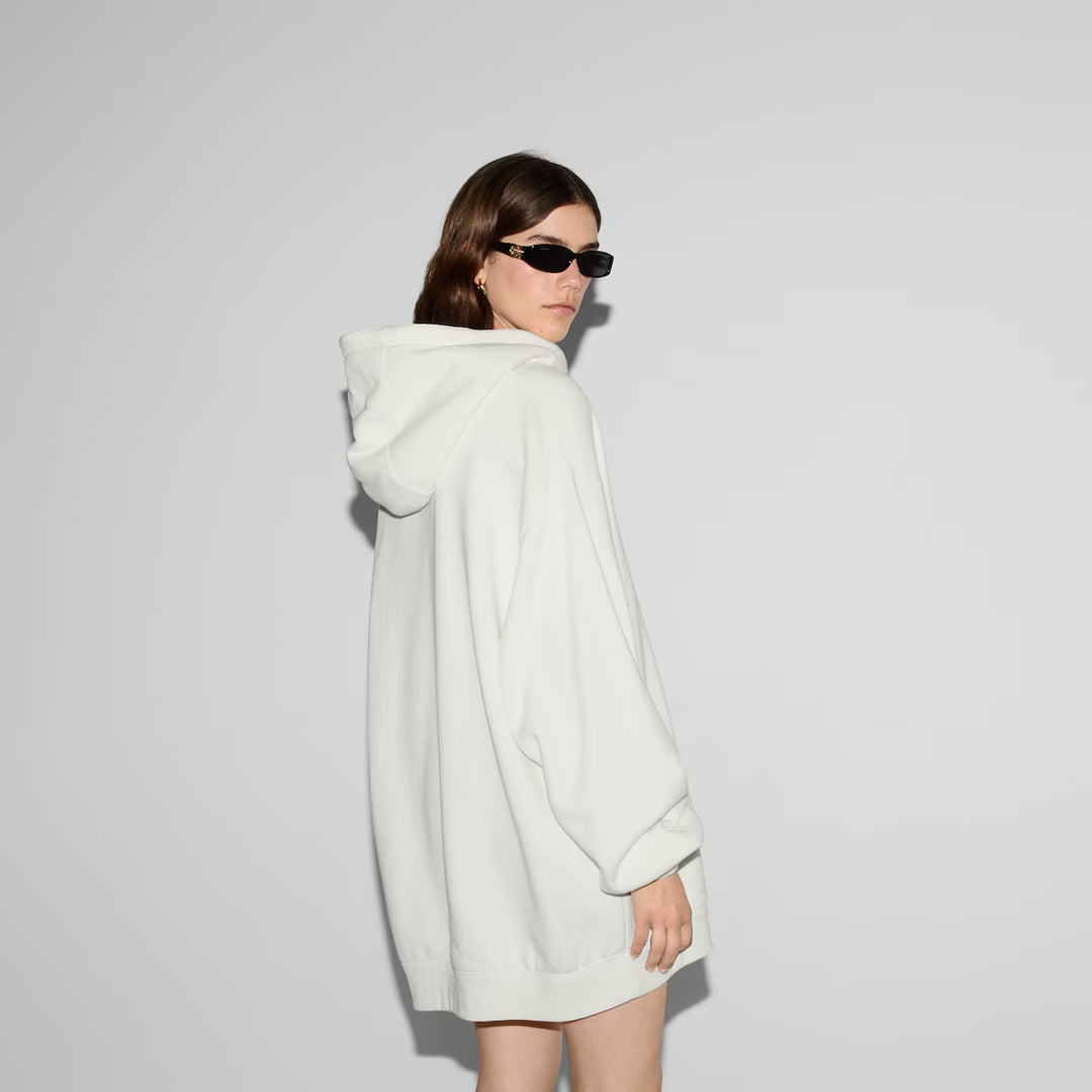 GUCCI  Cotton jersey hooded sweatshirt