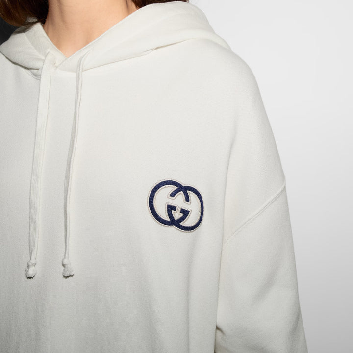 GUCCI  Cotton jersey hooded sweatshirt