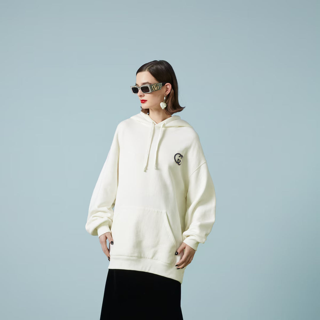 GUCCI  Cotton jersey hooded sweatshirt
