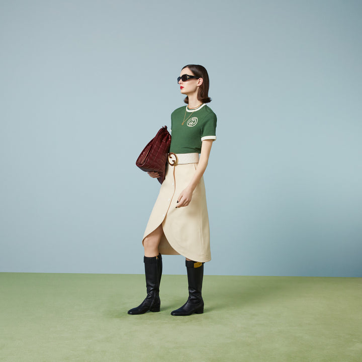 Gucci Cotton jersey T-shirt with Gucci embroidery