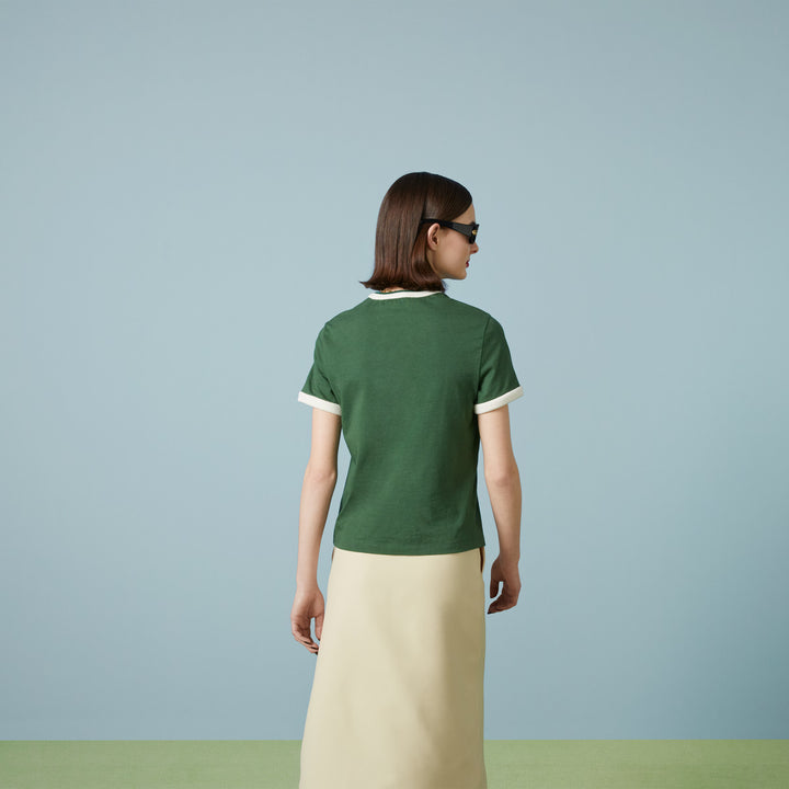 Gucci Cotton jersey T-shirt with Gucci embroidery