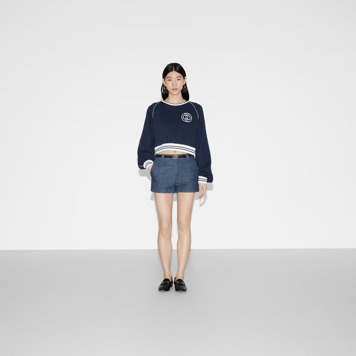 Gucci Cotton jersey sweatshirt with embroidery