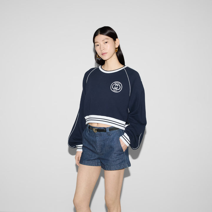 Gucci Cotton jersey sweatshirt with embroidery