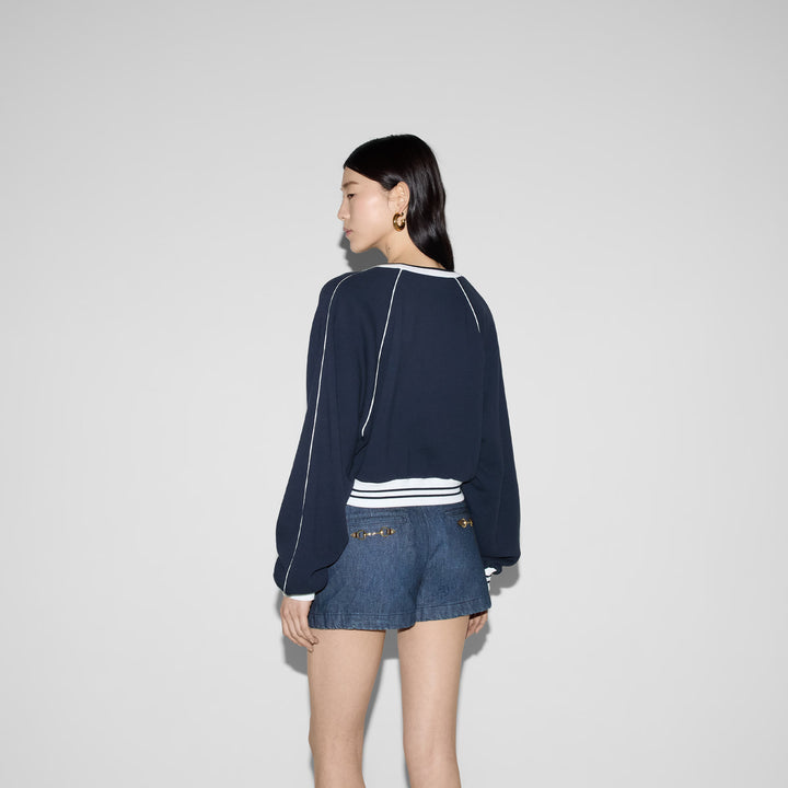Gucci Cotton jersey sweatshirt with embroidery