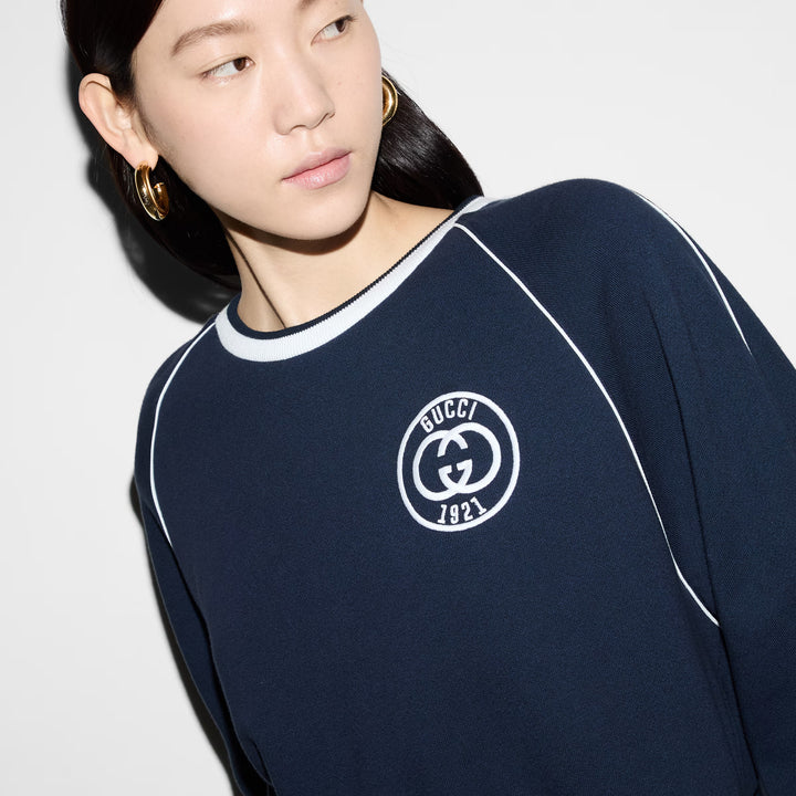 Gucci Cotton jersey sweatshirt with embroidery