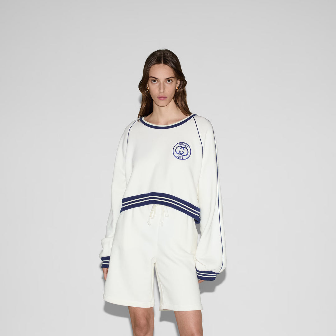 Gucci Cotton jersey sweatshirt with embroidery