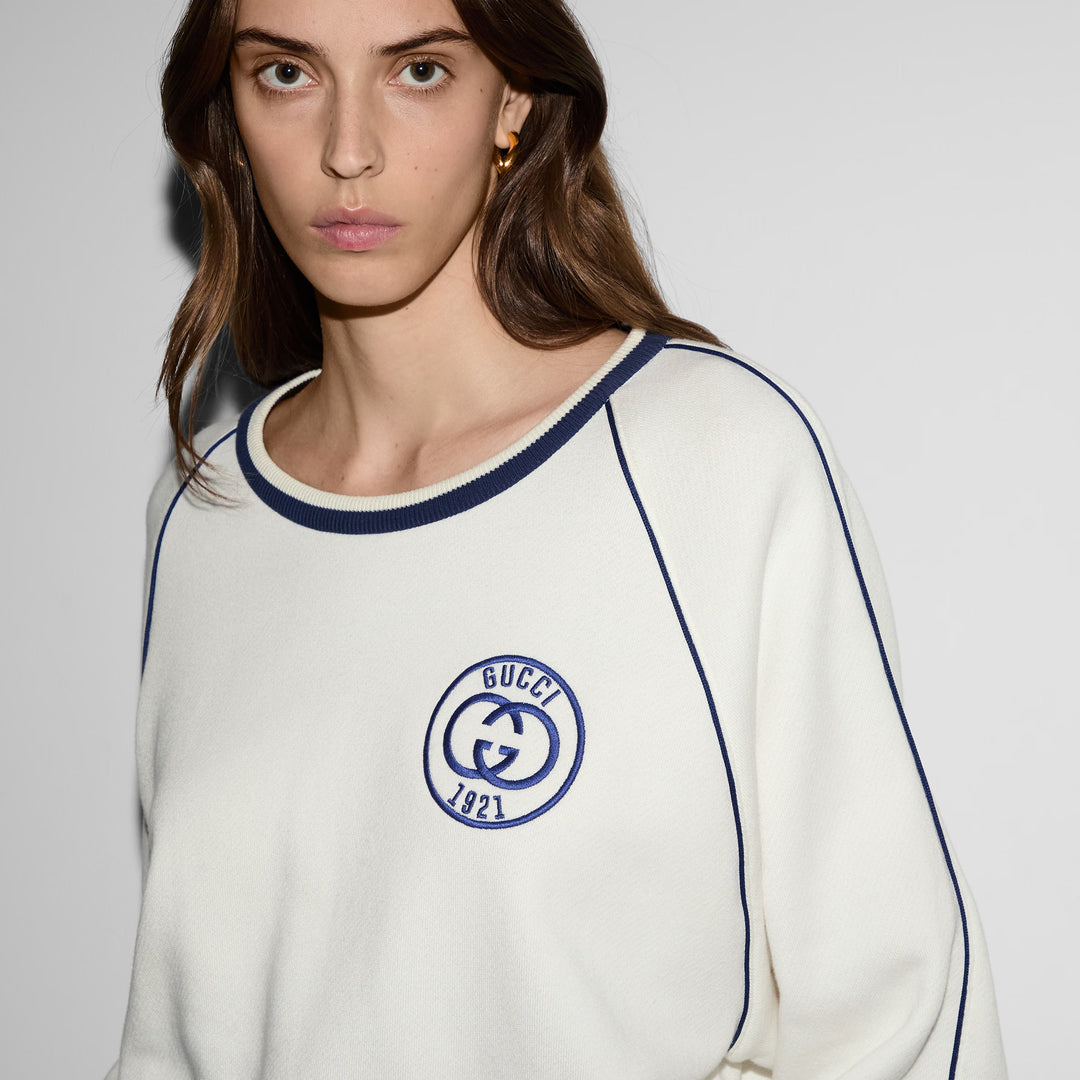 Gucci Cotton jersey sweatshirt with embroidery