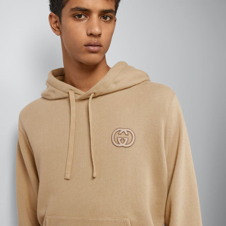GUCCI COTTON JERSEY HOODED SWEATSHIRT
