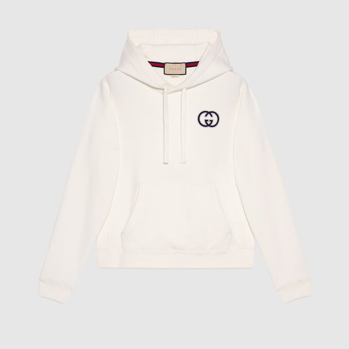 GUCCI COTTON JERSEY HOODED SWEATSHIRT