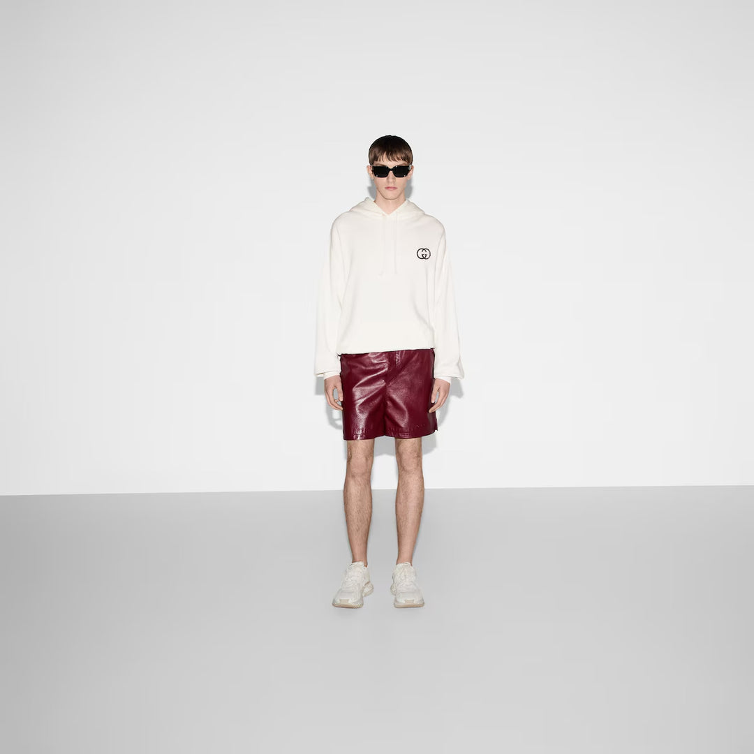 GUCCI COTTON JERSEY HOODED SWEATSHIRT