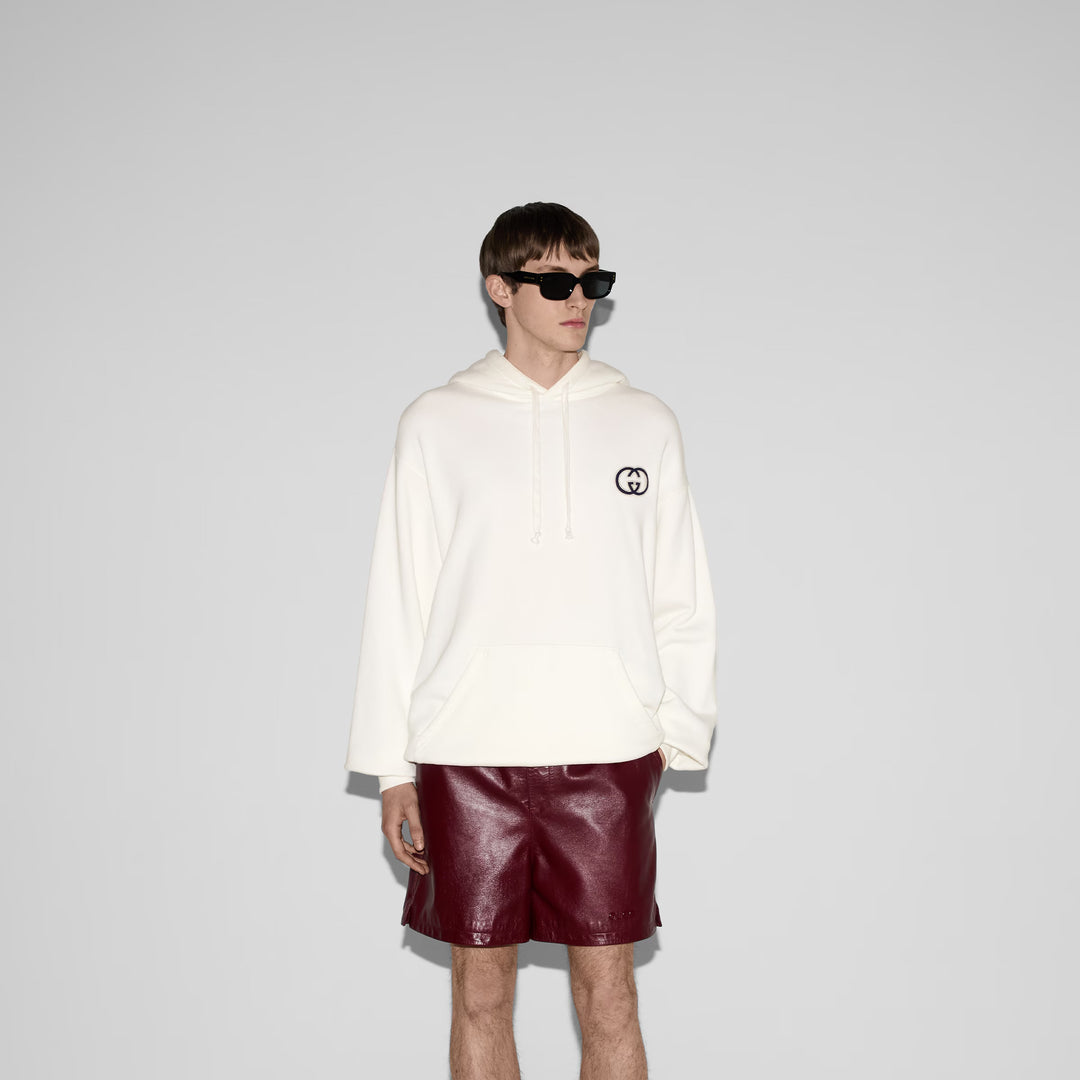 Gucci Cotton jersy hooded sweatshirt