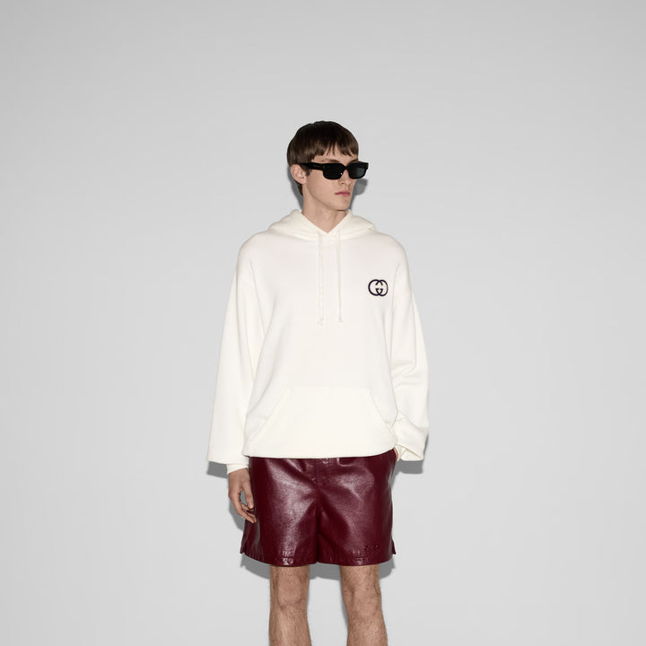 Gucci Cotton jersy hooded sweatshirt