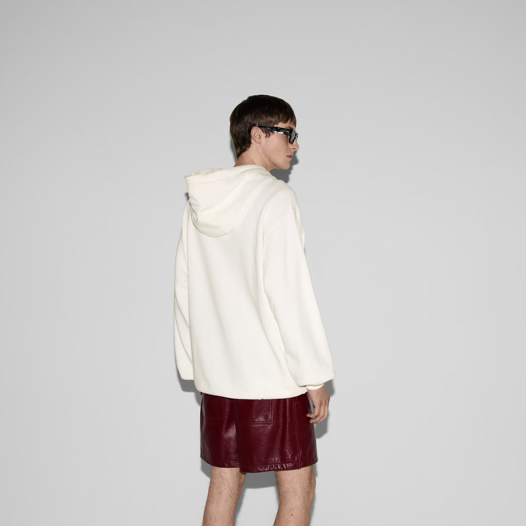 Gucci Cotton jersy hooded sweatshirt