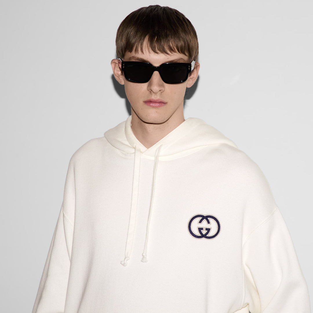 Gucci Cotton jersy hooded sweatshirt