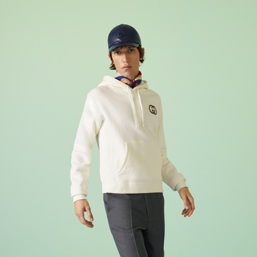 Gucci Cotton jersy hooded sweatshirt