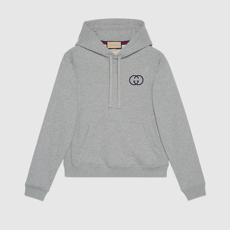 GUCCI COTTON JERSEY HOODED SWEATSHIRT