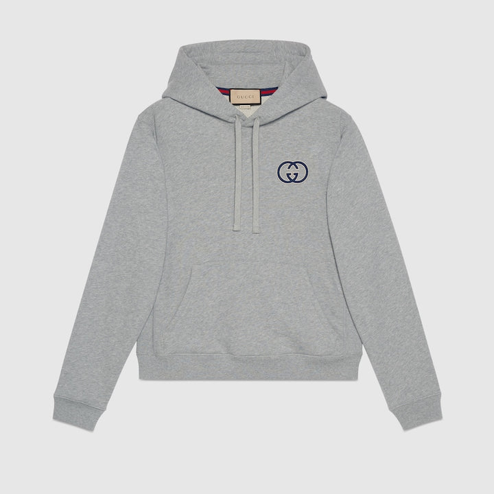 GUCCI COTTON JERSEY HOODED SWEATSHIRT