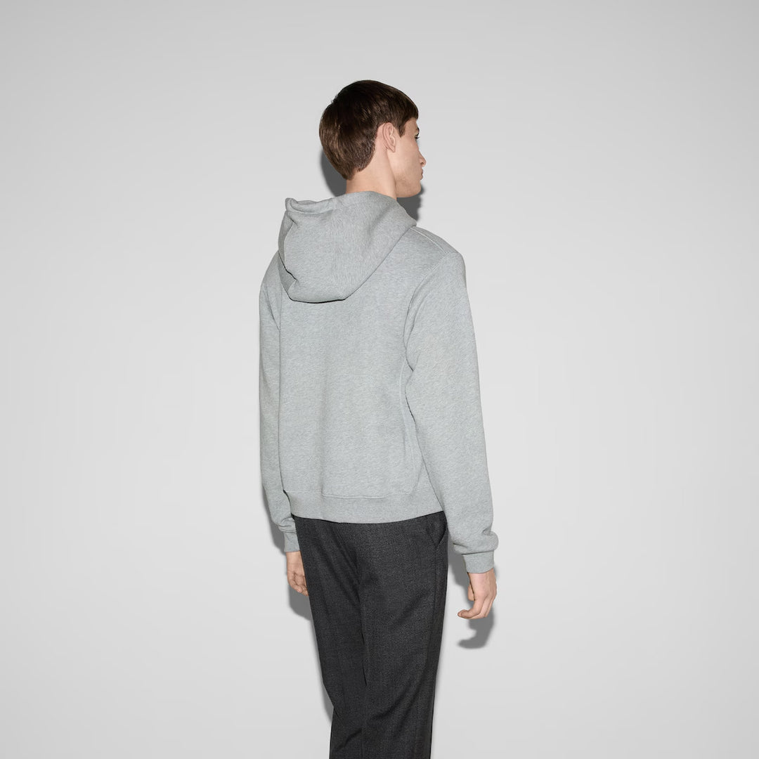 GUCCI COTTON JERSEY HOODED SWEATSHIRT