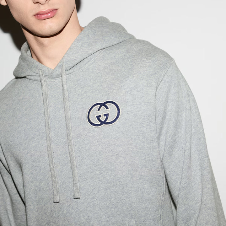 GUCCI COTTON JERSEY HOODED SWEATSHIRT