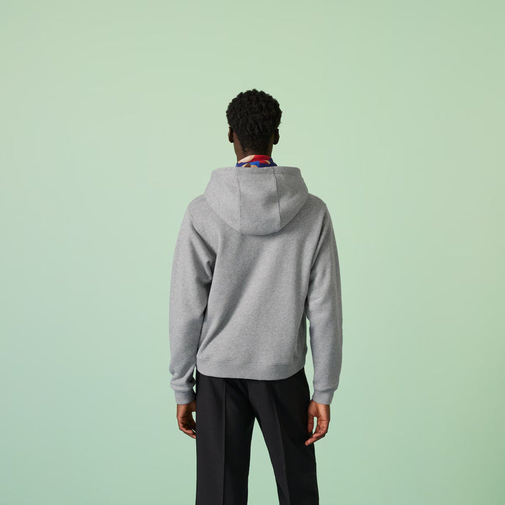 GUCCI COTTON JERSEY HOODED SWEATSHIRT