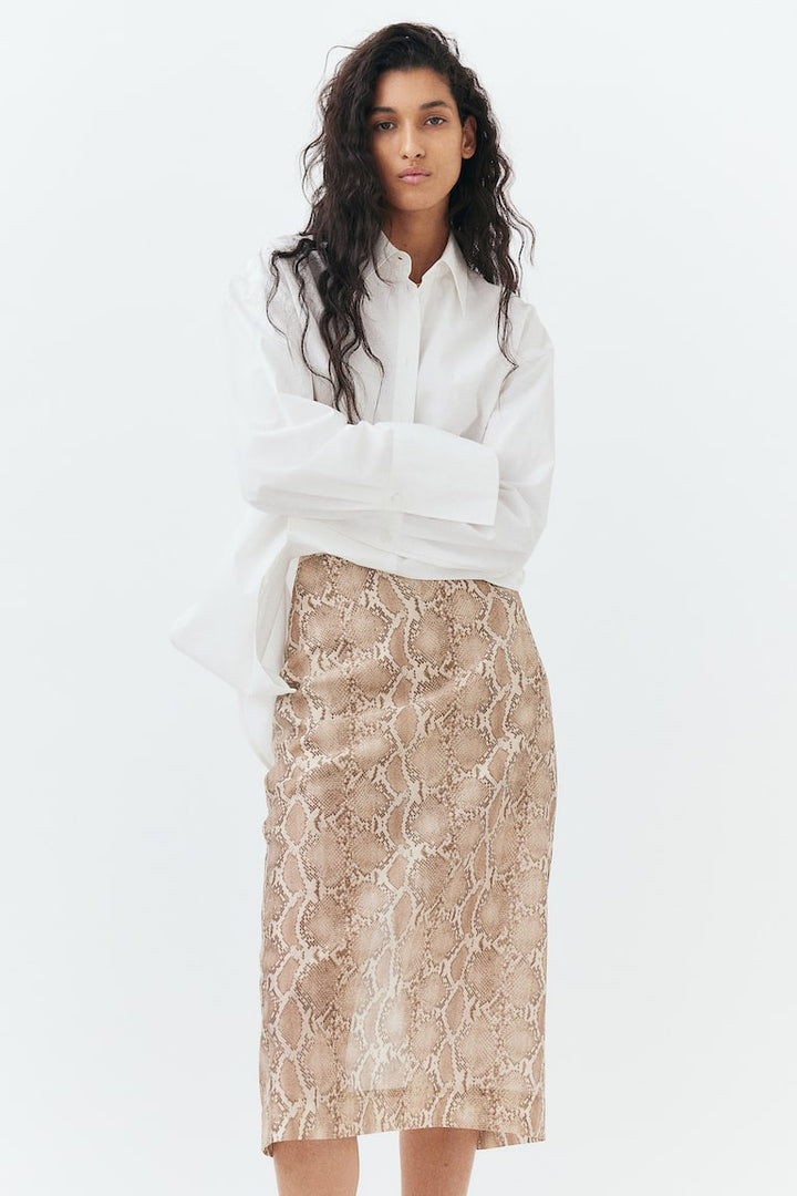 H&M Lyocell-Blend Pencil Skirt