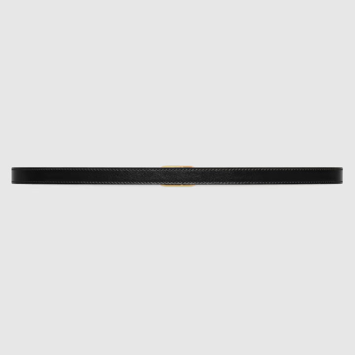 GUCCI Thin belt with Round Interlocking G