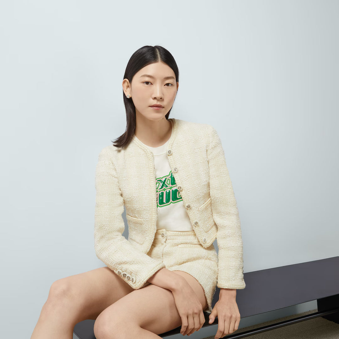 GUCCI  GG tweed jacket