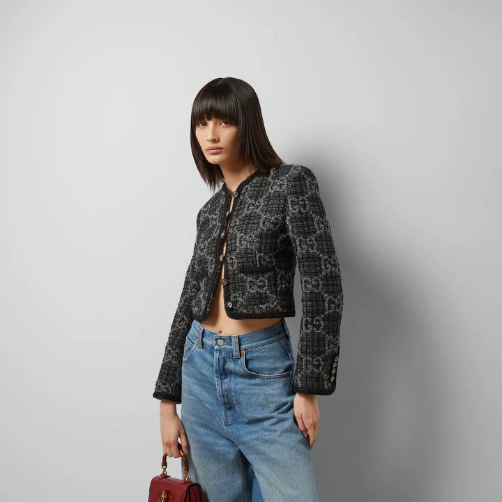 GUCCI  GG tweed jacket