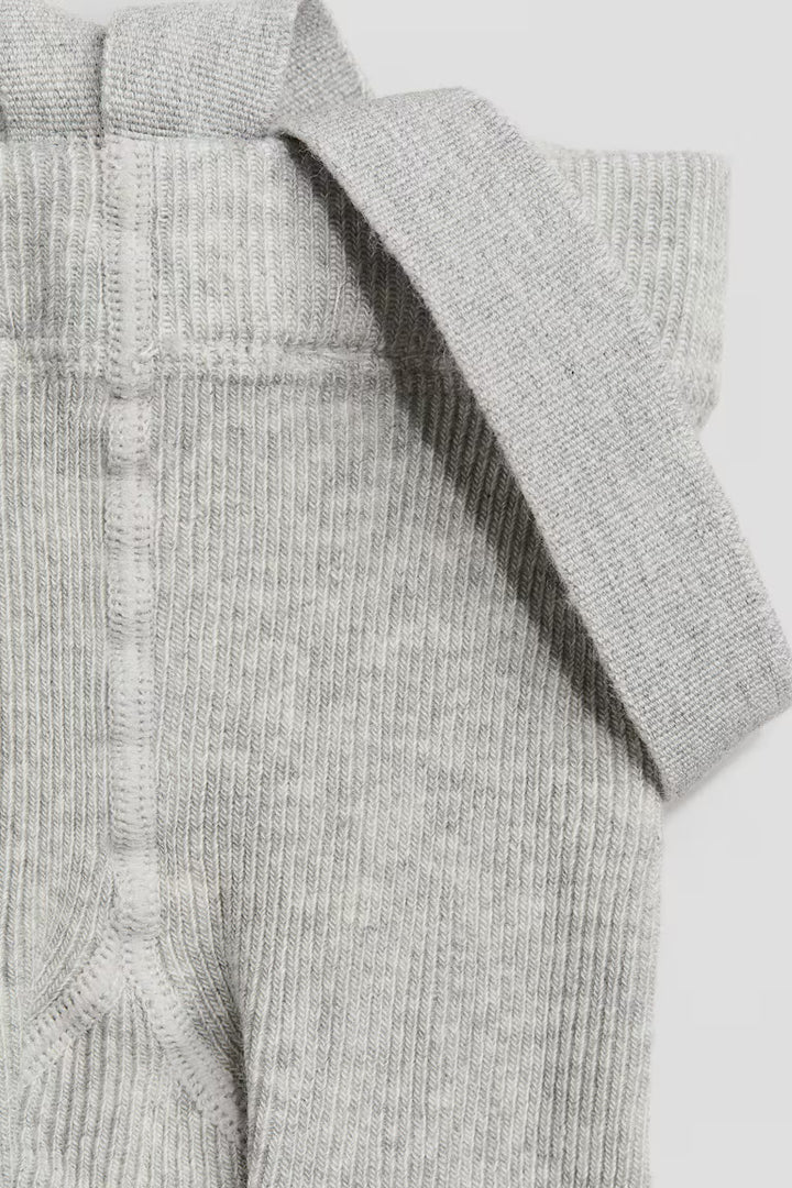 H&M Rib-Knit Leggings with Suspenders