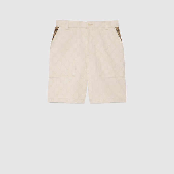 GUCCI GG COTTON JACQUARD BERMUDA SHORTS