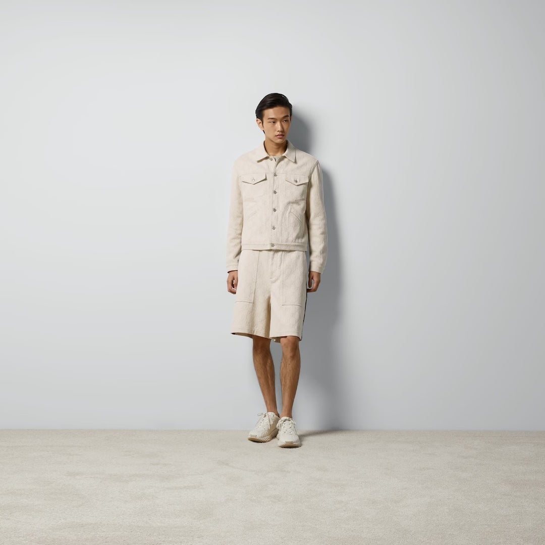GUCCI GG COTTON JACQUARD BERMUDA SHORTS