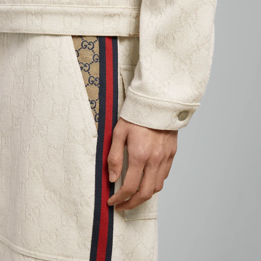 GUCCI GG COTTON JACQUARD BERMUDA SHORTS