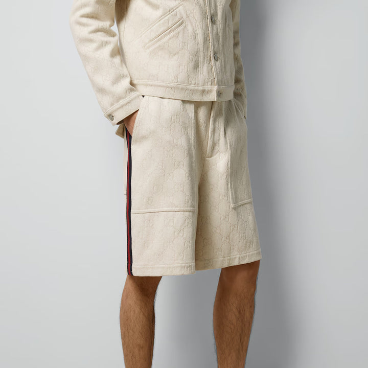 GUCCI GG COTTON JACQUARD BERMUDA SHORTS