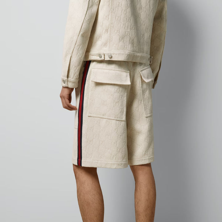 GUCCI GG COTTON JACQUARD BERMUDA SHORTS