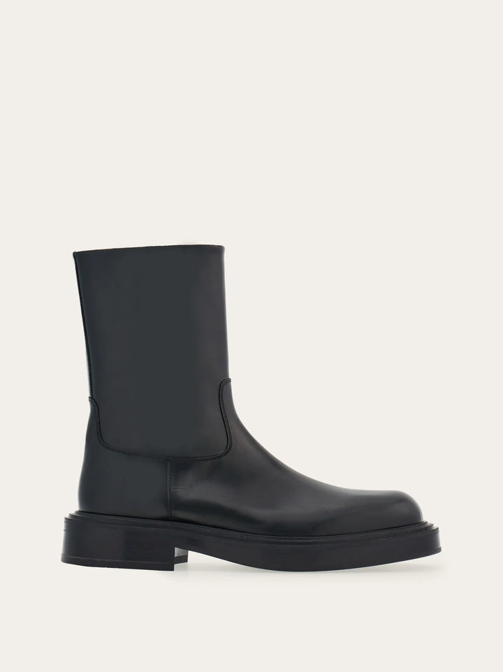 FERRAGAMO Ankle boot with rounded toe