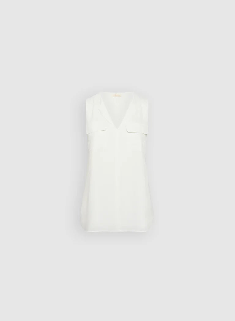 LAURA Sleeveless Pocket Blouse