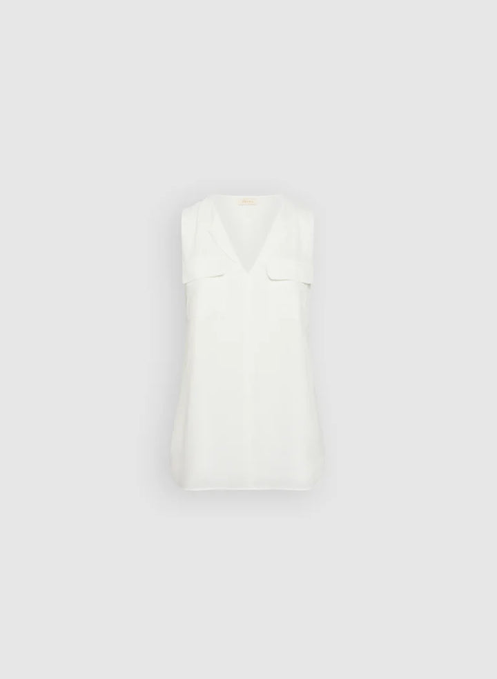 LAURA Sleeveless Pocket Blouse