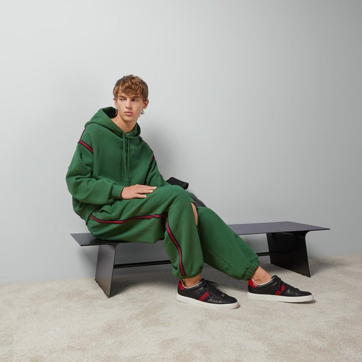 GUCCI COTTON JERSEY JOGGING PANT WITH WEB