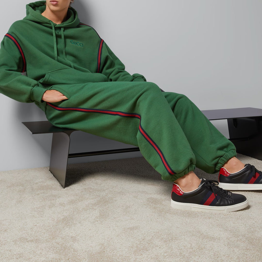GUCCI COTTON JERSEY JOGGING PANT WITH WEB