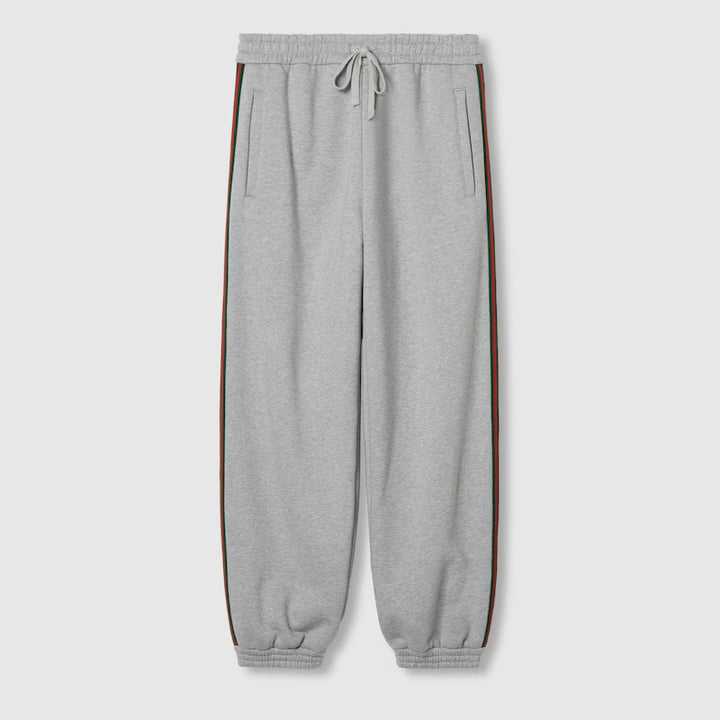 GUCCI COTTON JERSEY JOGGING PANT WITH WEB
